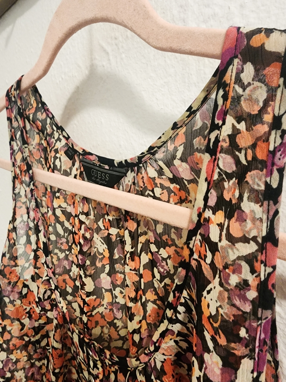 Guess Floral Sheer Sleeveless Camisole - XS - Picture 7 of 7